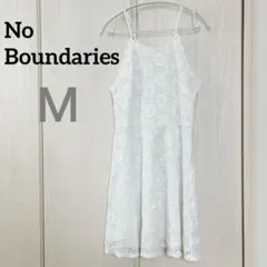 No Boundaries 【M】ホワイト レース キャミワンピース　春夏