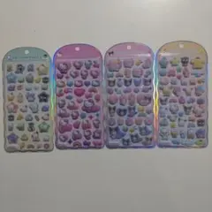 コットンパフィシール、サンリオ4点 新品、未使用