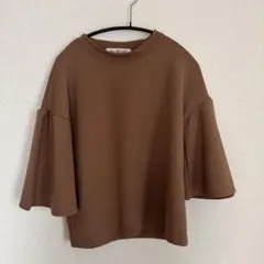Ray BEAMS フレアスリーブ カットソー ブラウンのサムネイル