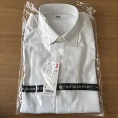 ユニクロ　ファインクロス　ストレッチスリムフィット　ドビーシャツ　長袖　Sサイズ