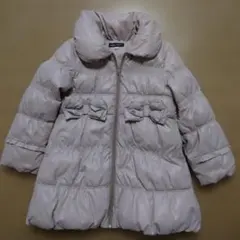 BeBe 　べべ　フリル付きベージュ中綿コート　120