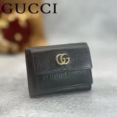 極美品　GUCCI グッチ　三つ折り財布　コンパクトウォレット　S8698 極美品 GUCCI グッチ 三つ折り財布 コンパクトウォレット S8698 - メルカリ