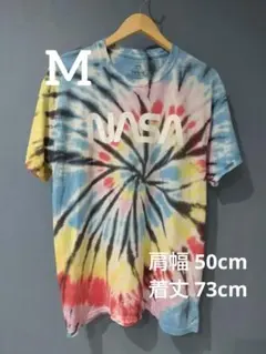 【美品✨️】NASA タイダイ柄 プリント Tシャツ Mサイズ
