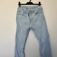 Levi's 501 ［S］ライトブルーデニム ダメージあり