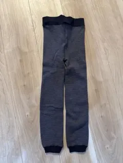 HEATTECH ネイビー・ストライプ レギンス 130