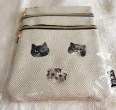 カルディ KALDI ネコの日バッグ2026 ３段マルチポーチのみ