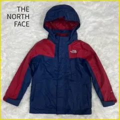 《美品》ザノースフェイス マウンテンパーカー 120 キッズ HYVENT赤紺