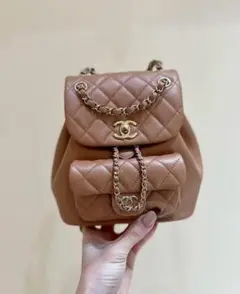 CHANEL キルティングリュック ベージュ
