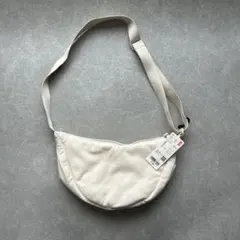 ユニクロ UNIQLO ラウンドショルダーバッグ コーデュロイ新品未使用タグ付き