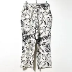 良品✨ オペークドットクリップ M パンツ ボタニカル柄 レーヨン ウエストゴム