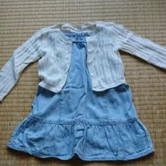baby GAP ノースリーブ ワンピース カーディガン ボレロ90㎝２点セット