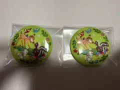 ディズニー　刺繍缶バッジビスケット2 バンビ