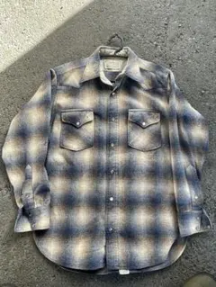 希少❗️レア　USA製 ペンドルトン オンブレチェック ウエスタンシャツ　山田レン