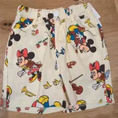 新品　リトシー　110　ディズニー　ミニー　ミッキー　レトロ　パンツ　短パン