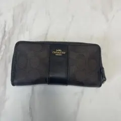 COACH ダークブラウン 長財布