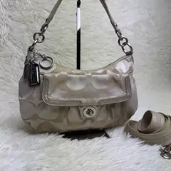 コーチ ハンド　ショルダーバッグ 2way 18349 総柄　シグネチャー