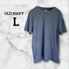 OLD NAVY 【L】 ダークブルー 半袖Tシャツ 無地 シンプル 夏
