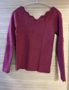 リランドチュール　ニット　前後2way トップス