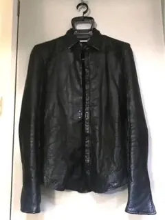 バックラッシュ / コットン シャツ + シープレザー size M バックラッシュ / コットン シャツ + シープレザー size M