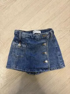 ZARA 子供　デニムスカート風キュロット98cm