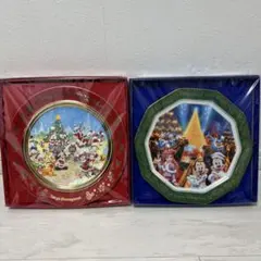 東京ディズニーランド・シー クリスマスプレートセット 2004