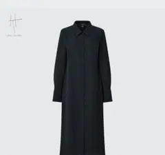 【美品】ユニクロ×ハナタジマ ロングシャツワンピース (長袖)