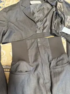 Ray BEAMS グレー ストライプ セットアップ