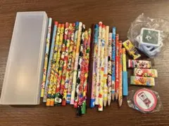 子ども用文具セット キャラクター柄　えんぴつ　消しゴム　筆箱　まとめ売り