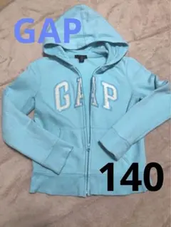 GAP 水色 フルジッパーパーカー　140