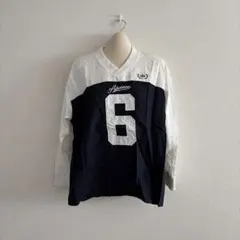 長袖Tシャツ ネイビー/ホワイト 6