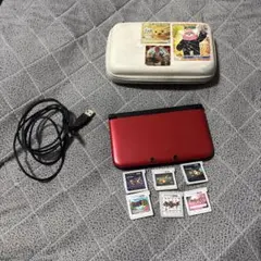 Nintendo 3DS LL 赤 本体とゲームカード6枚