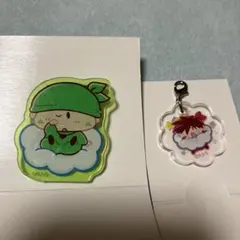 ミルモでポン ハンゾー ヤシチ アクリルクリップ アクリルチャーム