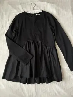 OPAQUE.CLIPペプラムトップス　M ブラック