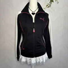 グランジy2k平成ギャル韓国　PUMAハートデザイントラックジャケットジャージ