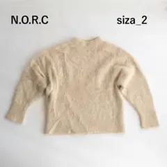 NORC ベージュ モヘアニット アルパカ サイズ2のサムネイル