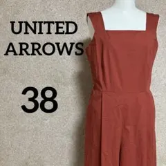 UNITED ARROWS オールインワン 38 エンジ　ワイドパンツ