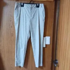 グレー カジュアルパンツ コットン混紡