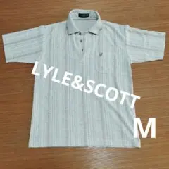 美品メンズシャツLYLE&SCOTT 半袖ポロシャツM