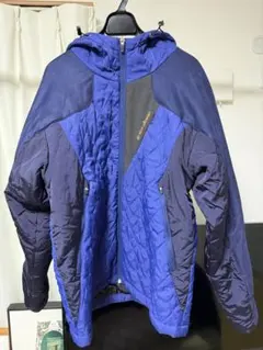 go slow caravan ダウンジャケット サイズ3 ネイビー/ブルー