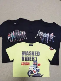 仮面ライダー Tシャツ 3枚セット　120