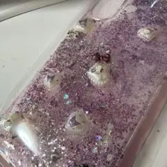 クロミちゃん、キティちゃんパープル グリッター iPhoneケース