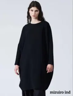mizuiro ind コクーンワイドワンピース ブラック