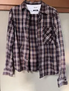 BEAMS チェックシャツ スリムフィット ブラウンのサムネイル