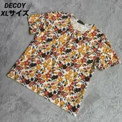 DECOY レディース 半袖Tシャツ カットソー 花柄 総柄 XL