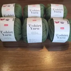 DAISO T-shirt Yarn モスグリーン 6個セット
