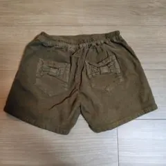 キッズ コーデュロイ ショートパンツ 茶色 120cm