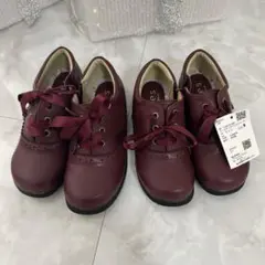 【新品未使用タグ付き】アクシーズファム　レースアップドレスシューズ　M L 姉妹
