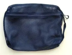 無印良品 立体メッシュケース L ネイビー トラベルポーチ