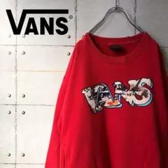 【激レア】 VANS バンズ デカロゴ バックプリント スウェット トレーナー
