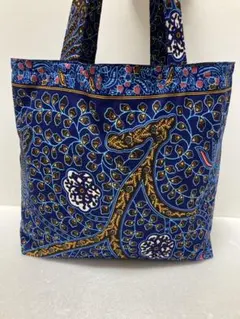 アフリカ布ハンドメイド大きめトートバッグ